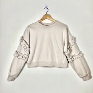 H&M ruffle sweatshirt